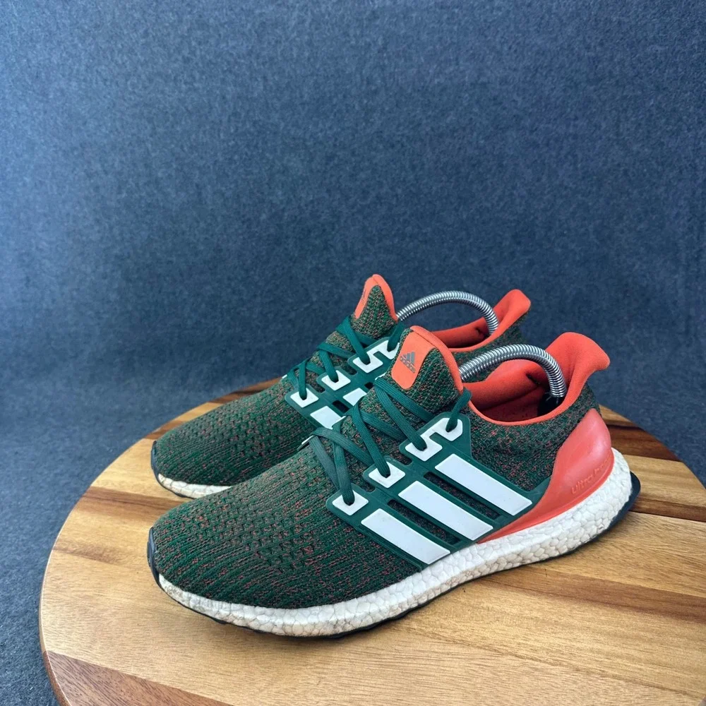 Adidas Ultra Boost 4.0 University of Miami Hurricanes UM Orange EE3702 Sz 10.5